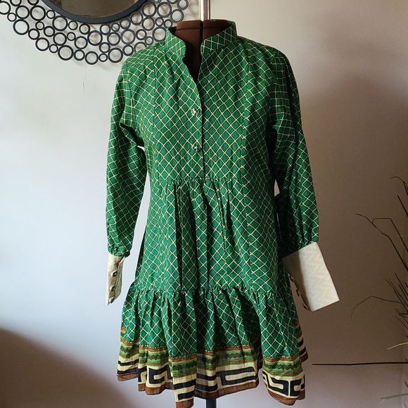 Unique Mini Dress with Button Cuffs S - Picture 2 of 6